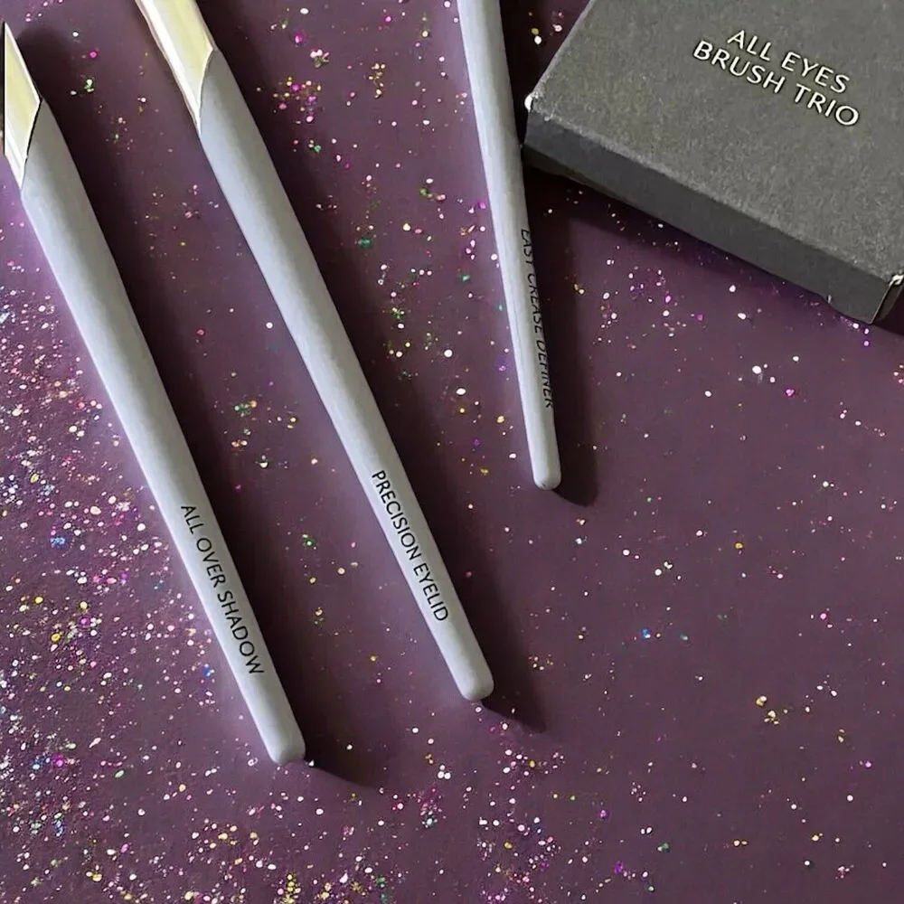 Complex Culture All Eyes Brush Trio EyeShadow Brush Set Of 3 Brushes RV $40 NIB